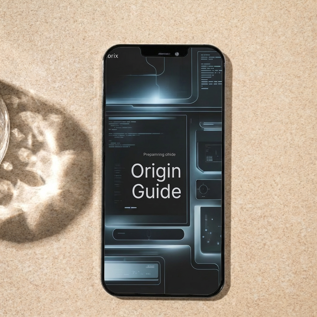 Smartphone with on a textured surface