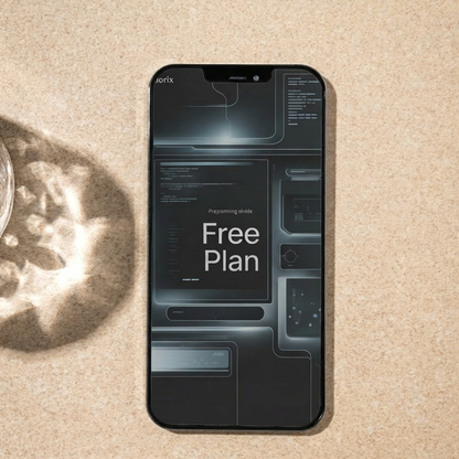Smartphone with on a textured surface