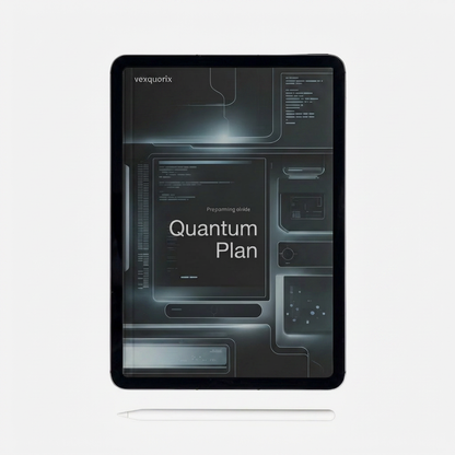 Tablet displaying a text programming guide on a light gray background