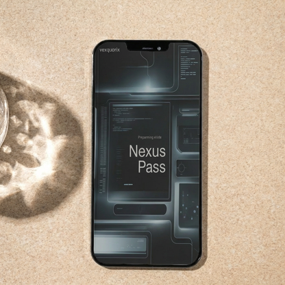 Smartphone with on a textured surface