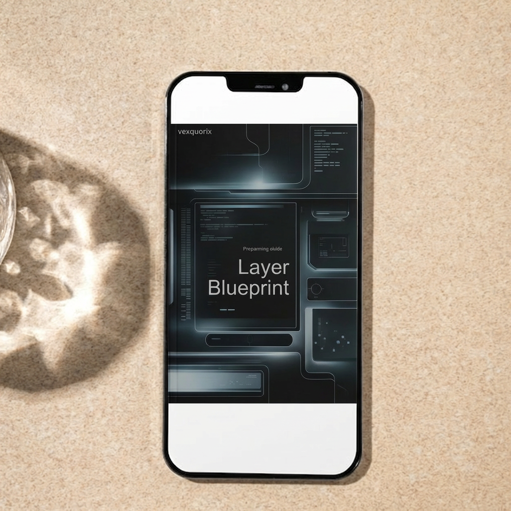 Smartphone with on a textured surface